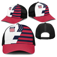 World Soccer United States 2026 Baseball Net Cap Simple Stars and Stripes - Wonder Print Shop