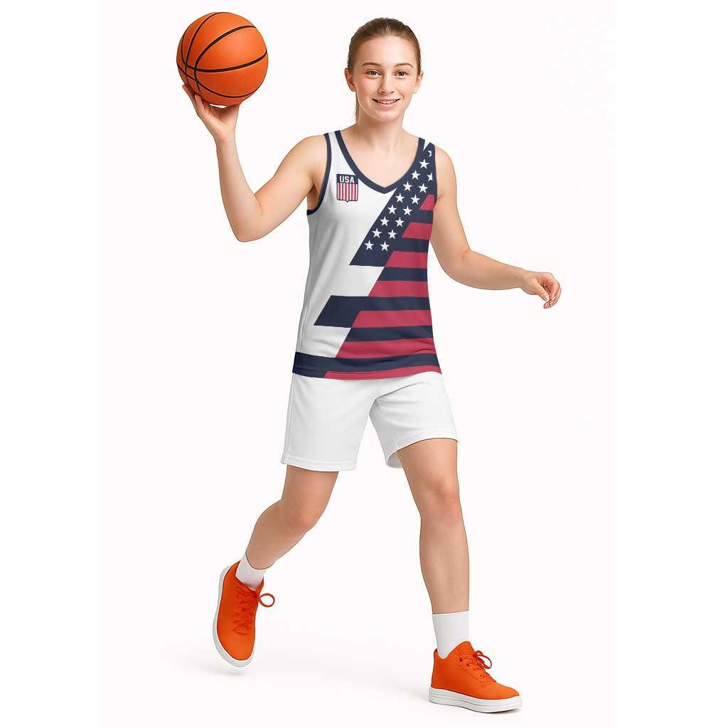 Custom World Soccer United States 2026 Basketball Jersey Simple Stars and Stripes - Wonder Print Shop