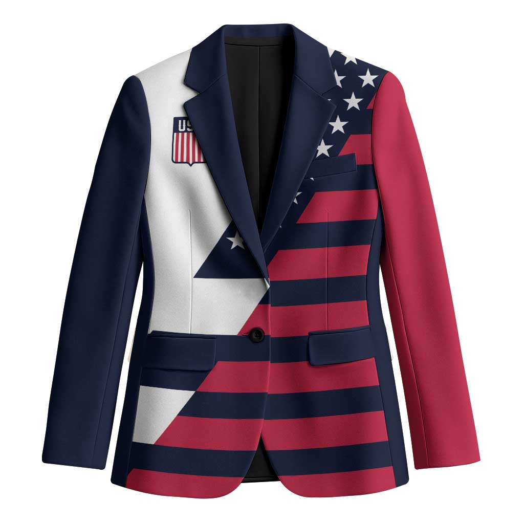 Custom World Soccer United States 2026 Blazer Simple Stars and Stripes - Wonder Print Shop