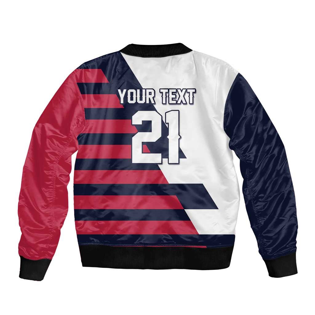 Custom World Soccer United States 2026 Bomber Jacket Simple Stars and Stripes - Wonder Print Shop