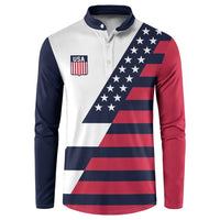 Custom World Soccer United States 2026 Button Sweatshirt Simple Stars and Stripes - Wonder Print Shop
