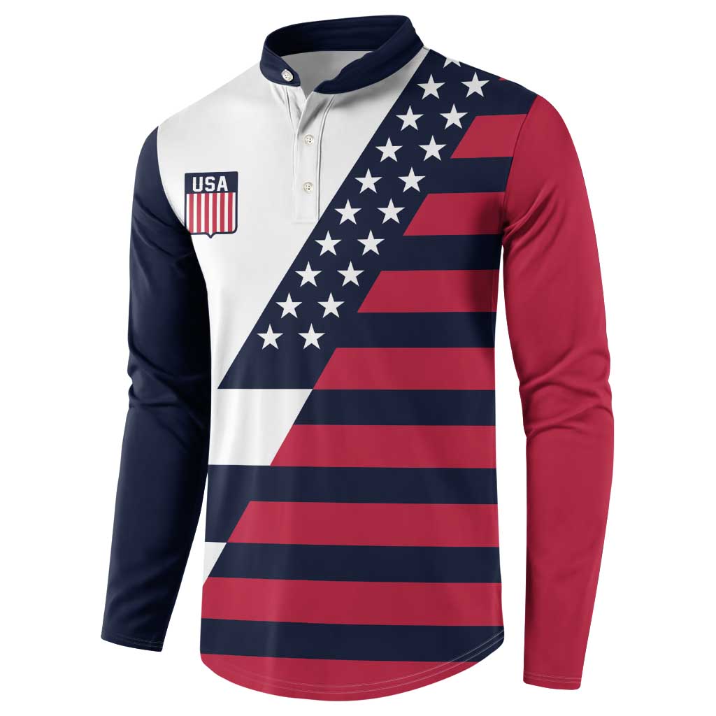 Custom World Soccer United States 2026 Button Sweatshirt Simple Stars and Stripes - Wonder Print Shop