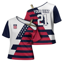 Custom World Soccer United States 2026 Cross Shoulder Shirt Simple Stars and Stripes - Wonder Print Shop