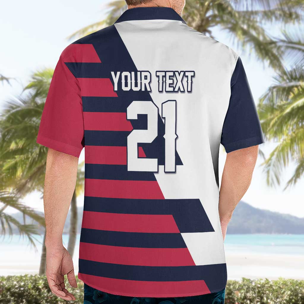 Custom World Soccer United States 2026 Hawaiian Shirt Simple Stars and Stripes - Wonder Print Shop