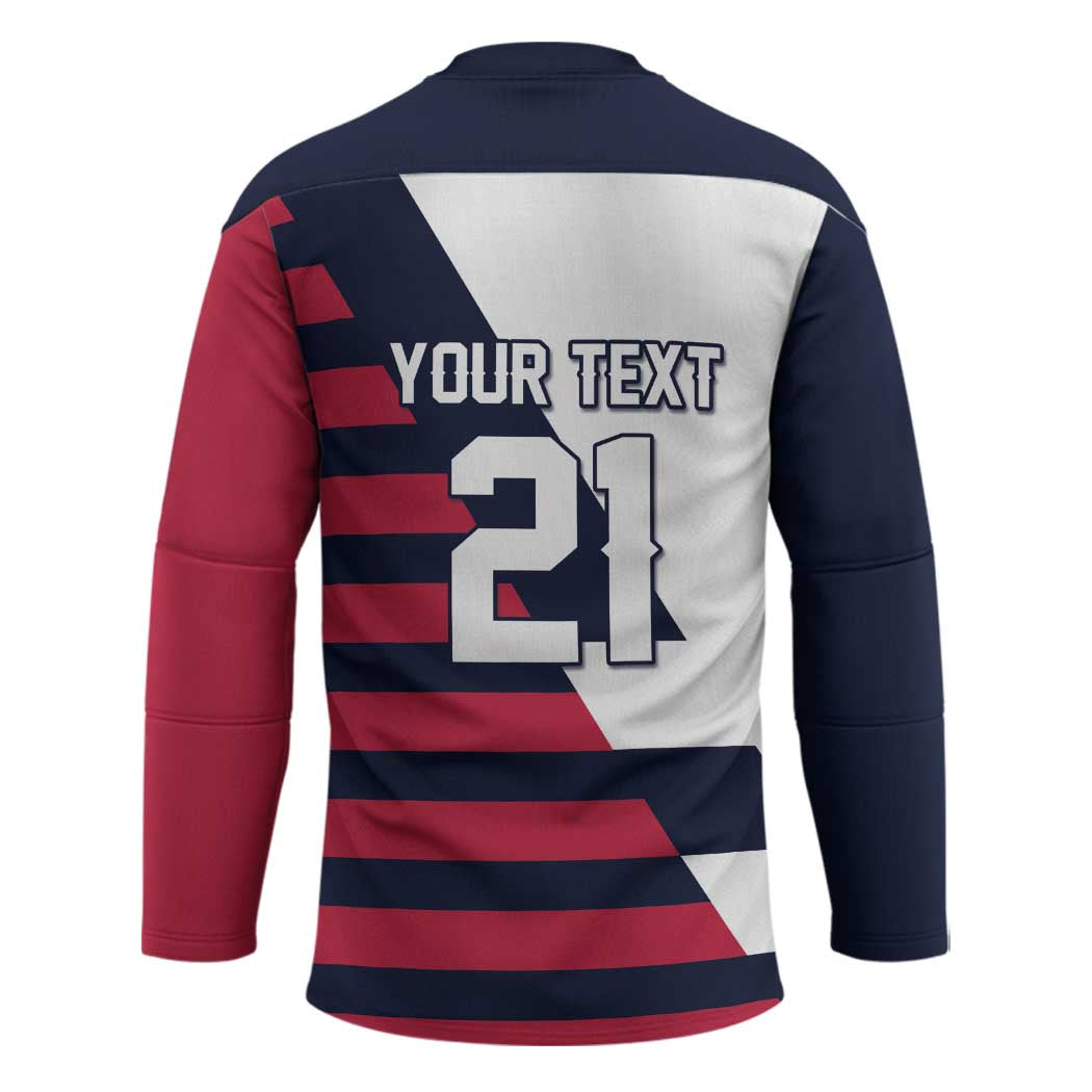 Custom World Soccer United States 2026 Hockey Jersey Simple Stars and Stripes - Wonder Print Shop