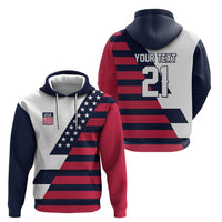 Custom World Soccer United States 2026 Hoodie Simple Stars and Stripes - Wonder Print Shop