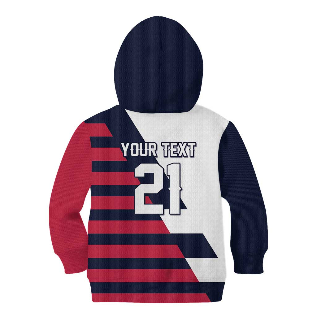 Custom World Soccer United States 2026 Kid Hoodie Simple Stars and Stripes - Wonder Print Shop