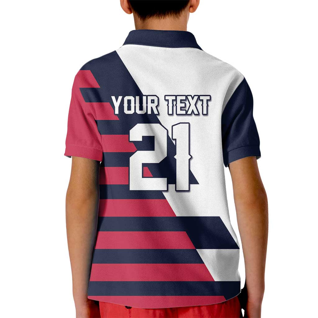 Custom World Soccer United States 2026 Kid Polo Shirt Simple Stars and Stripes - Wonder Print Shop