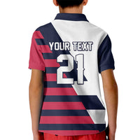 Custom World Soccer United States 2026 Kid Polo Shirt Simple Stars and Stripes - Wonder Print Shop