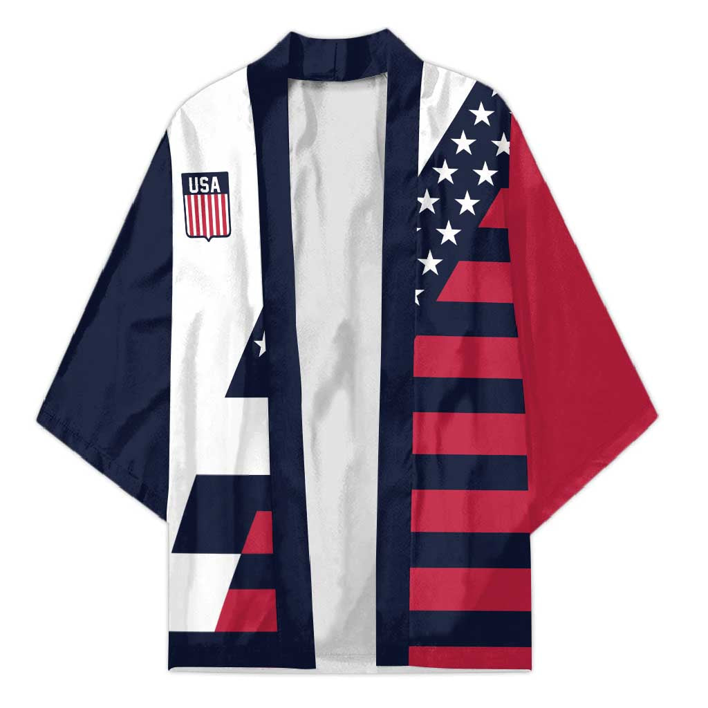 Custom World Soccer United States 2026 Kimono Simple Stars and Stripes - Wonder Print Shop
