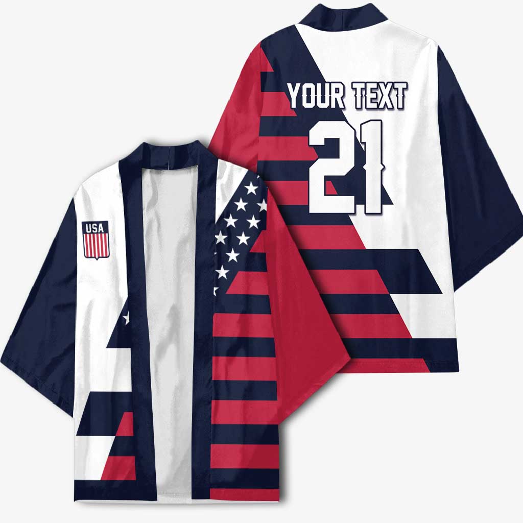 Custom World Soccer United States 2026 Kimono Simple Stars and Stripes - Wonder Print Shop