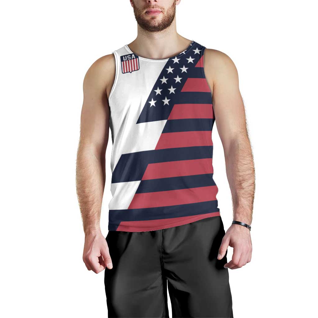 Custom World Soccer United States 2026 Men Tank Top Simple Stars and Stripes - Wonder Print Shop
