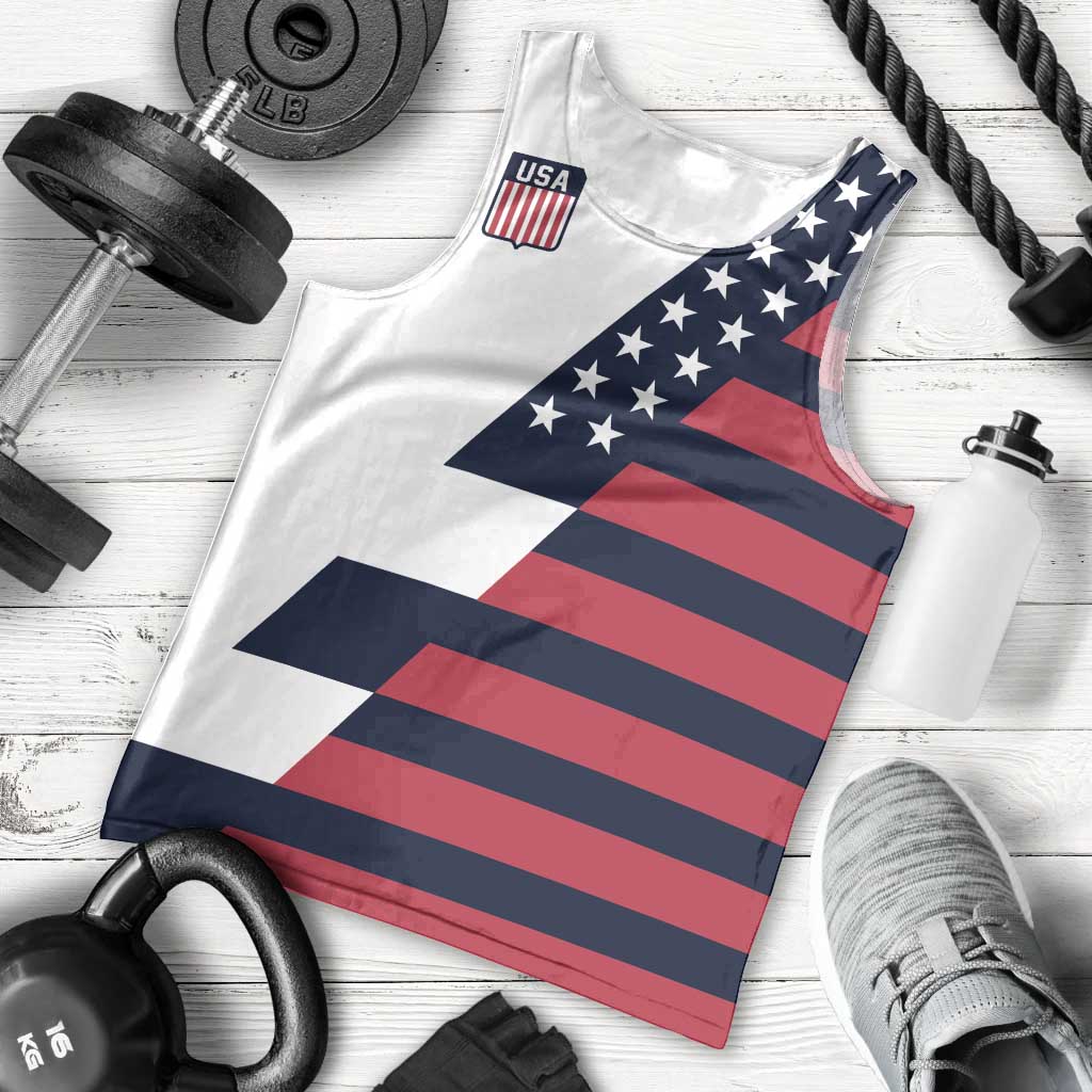 Custom World Soccer United States 2026 Men Tank Top Simple Stars and Stripes - Wonder Print Shop