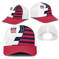 World Soccer United States 2026 Mesh Trucker Cap Simple Stars and Stripes - Wonder Print Shop