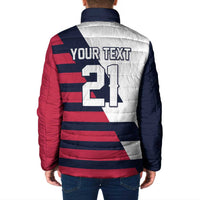 Custom World Soccer United States 2026 Padded Jacket Simple Stars and Stripes - Wonder Print Shop