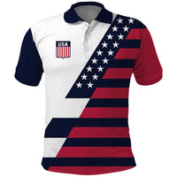 Custom World Soccer United States 2026 Polo Shirt Simple Stars and Stripes - Wonder Print Shop