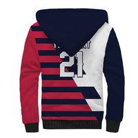 Custom World Soccer United States 2026 Sherpa Hoodie Simple Stars and Stripes - Wonder Print Shop