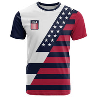Custom World Soccer United States 2026 T Shirt Simple Stars and Stripes - Wonder Print Shop