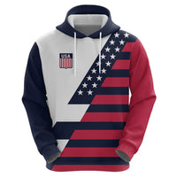 Custom World Soccer United States 2026 Zip Hoodie Simple Stars and Stripes - Wonder Print Shop