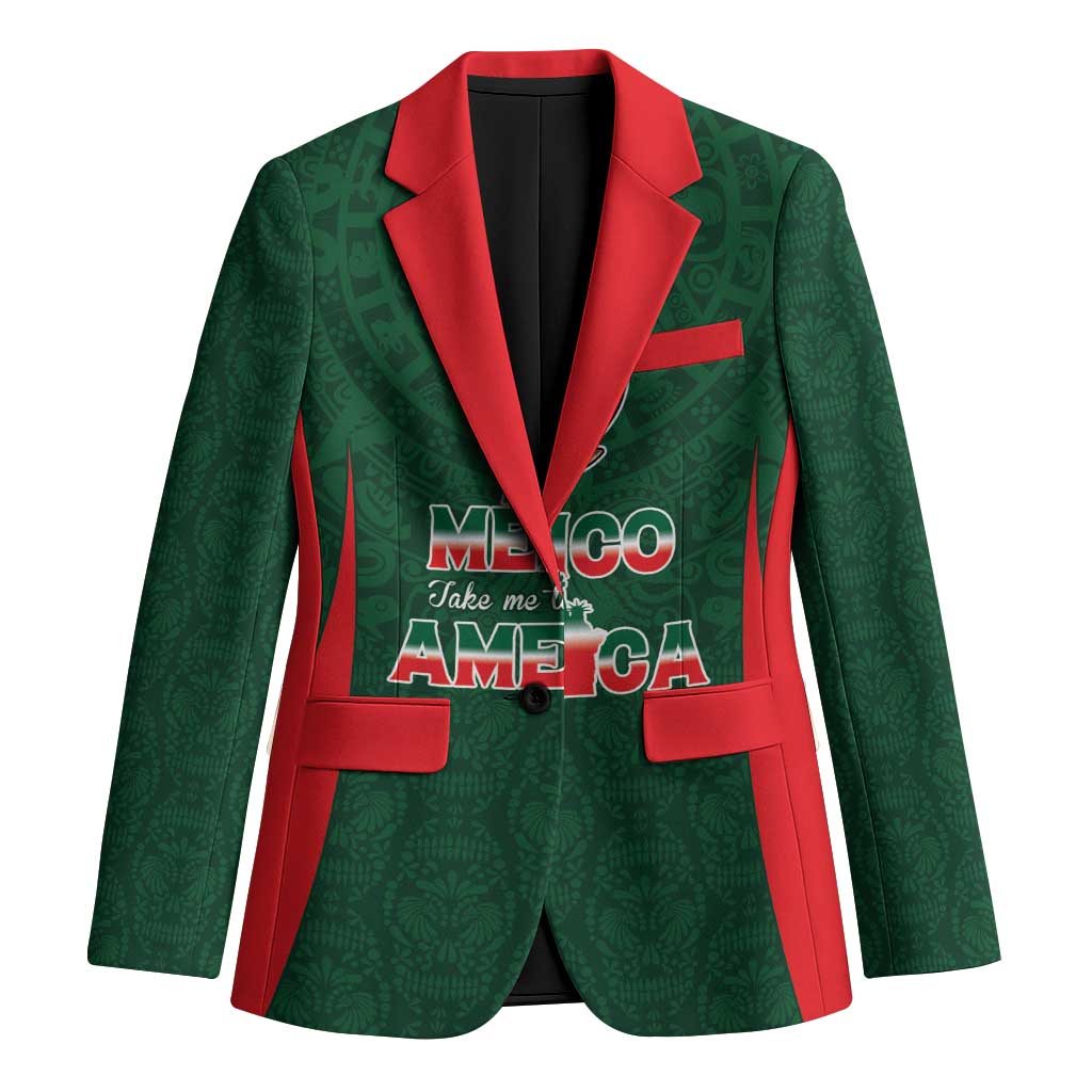 Custom Mexico Football Dream 2026 Blazer Aztec Take Me To America