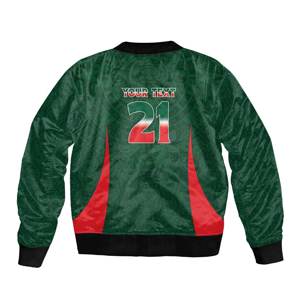 Custom Mexico Football Dream 2026 Bomber Jacket Aztec Take Me To America