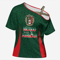 Custom Mexico Football Dream 2026 Cross Shoulder Shirt Aztec Take Me To America