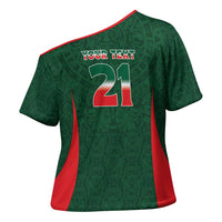 Custom Mexico Football Dream 2026 Cross Shoulder Shirt Aztec Take Me To America