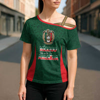 Custom Mexico Football Dream 2026 Cross Shoulder Shirt Aztec Take Me To America