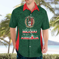 Custom Mexico Football Dream 2026 Hawaiian Shirt Aztec Take Me To America