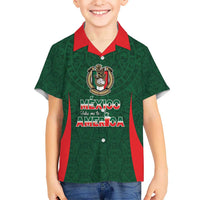 Custom Mexico Football Dream 2026 Hawaiian Shirt Aztec Take Me To America