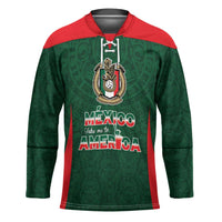 Custom Mexico Football Dream 2026 Hockey Jersey Aztec Take Me To America