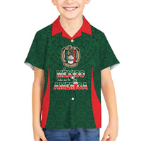 Custom Mexico Football Dream 2026 Kid Hawaiian Shirt Aztec Take Me To America