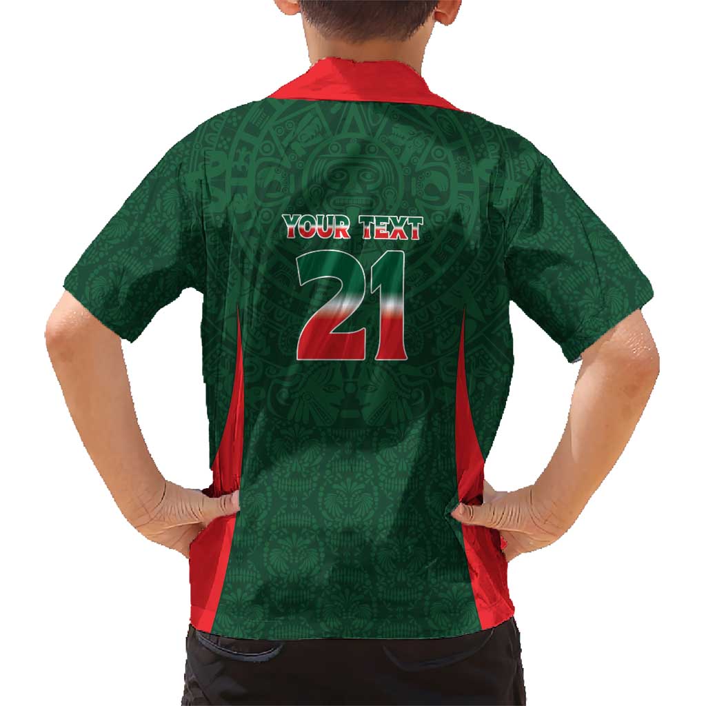 Custom Mexico Football Dream 2026 Kid Hawaiian Shirt Aztec Take Me To America