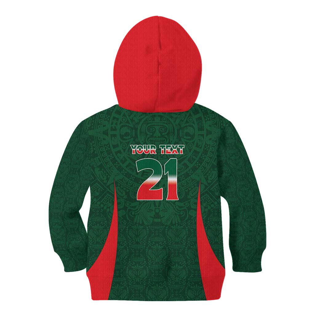 Custom Mexico Football Dream 2026 Kid Hoodie Aztec Take Me To America