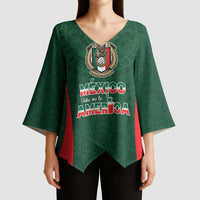 Custom Mexico Football Dream 2026 Kimono Sleeve Blouse Aztec Take Me To America