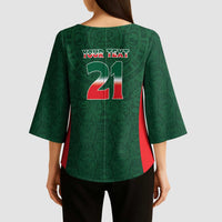 Custom Mexico Football Dream 2026 Kimono Sleeve Blouse Aztec Take Me To America