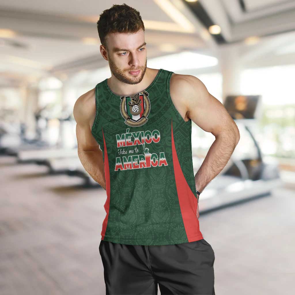 Custom Mexico Football Dream 2026 Men Tank Top Aztec Take Me To America