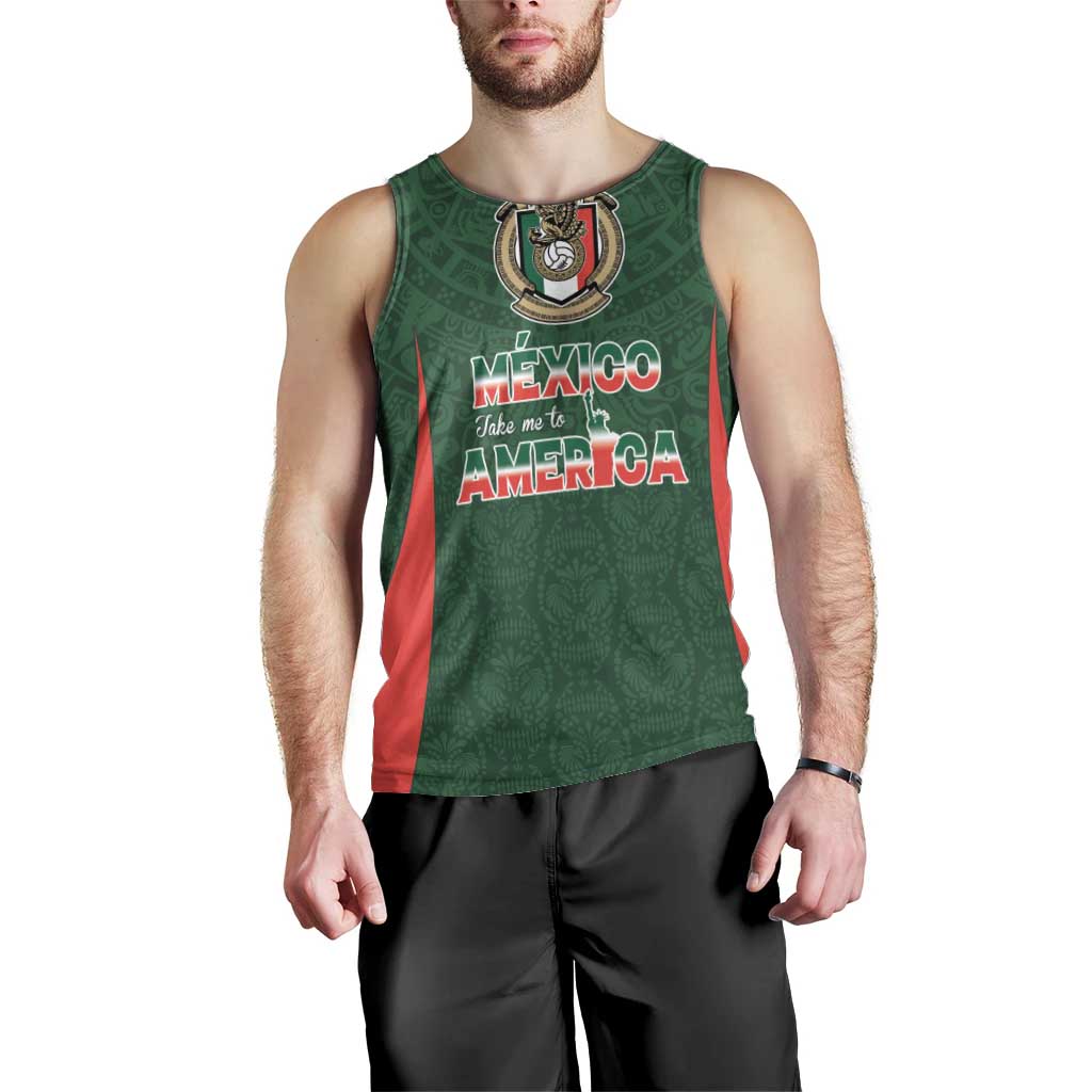 Custom Mexico Football Dream 2026 Men Tank Top Aztec Take Me To America
