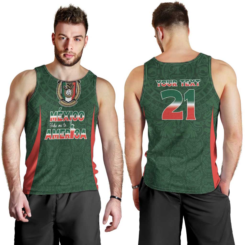 Custom Mexico Football Dream 2026 Men Tank Top Aztec Take Me To America