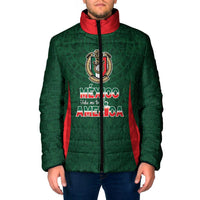 Custom Mexico Football Dream 2026 Padded Jacket Aztec Take Me To America