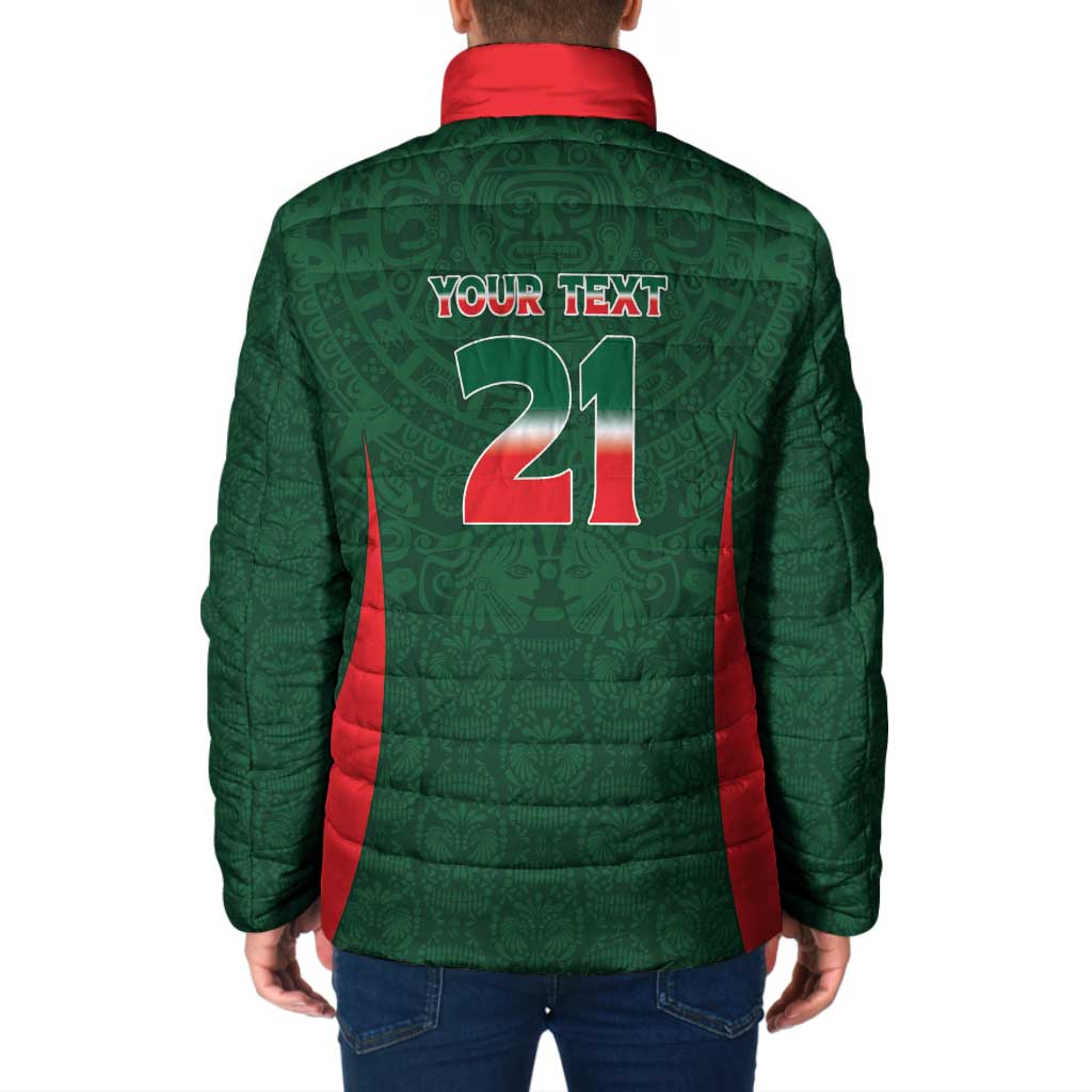 Custom Mexico Football Dream 2026 Padded Jacket Aztec Take Me To America
