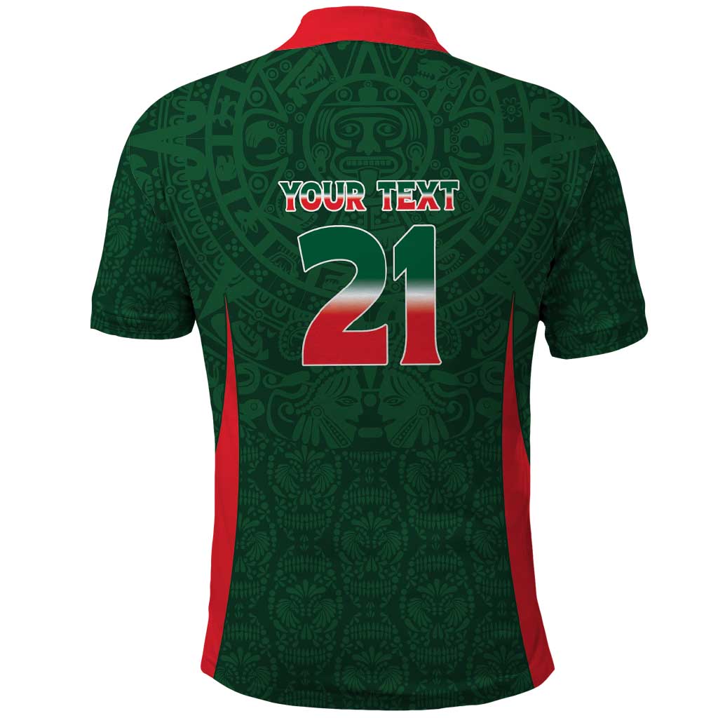 Custom Mexico Football Dream 2026 Polo Shirt Aztec Take Me To America
