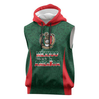 Custom Mexico Football Dream 2026 Sleeveless Hoodie Aztec Take Me To America