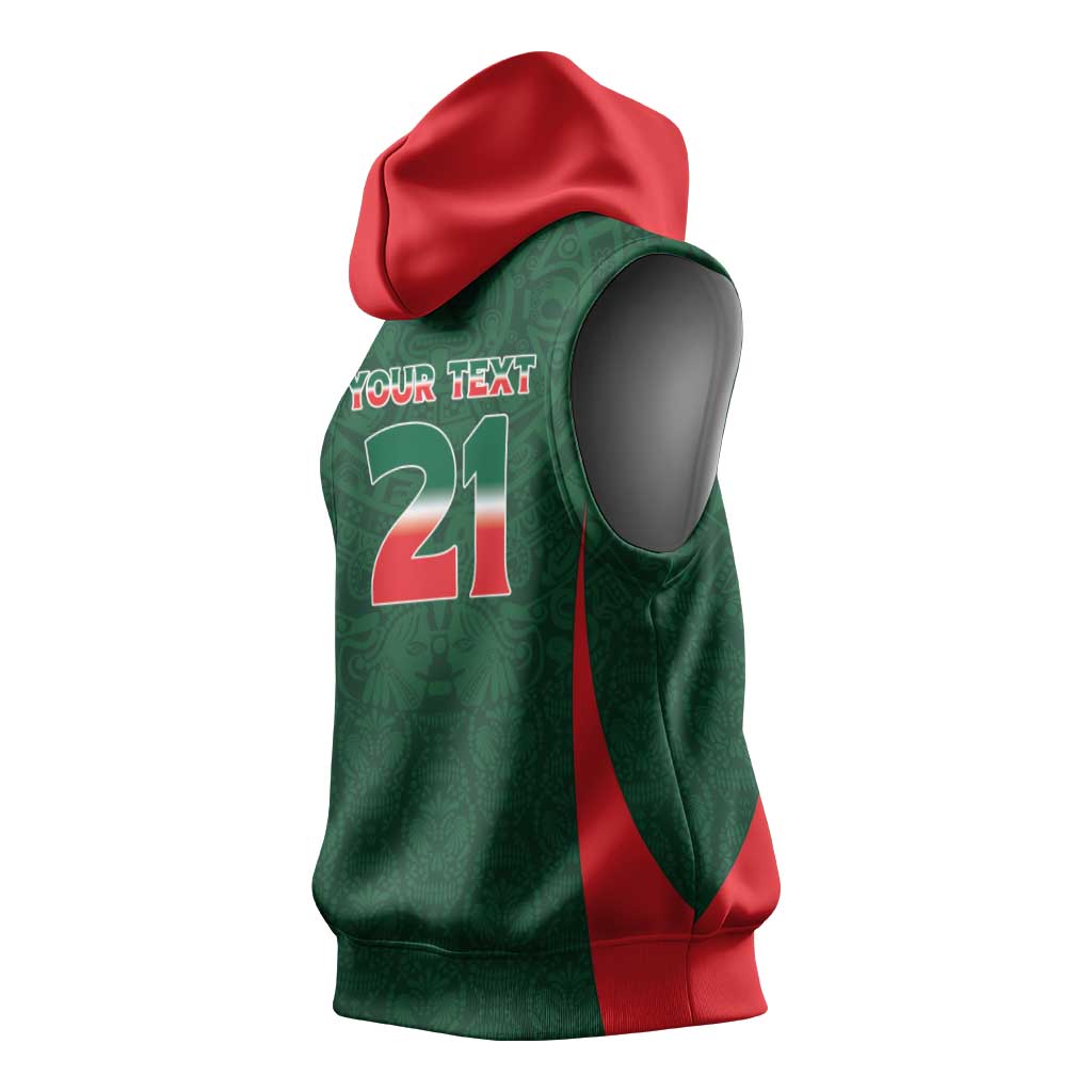 Custom Mexico Football Dream 2026 Sleeveless Hoodie Aztec Take Me To America