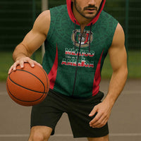 Custom Mexico Football Dream 2026 Sleeveless Zip Hoodie Aztec Take Me To America