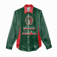 Custom Mexico Football Dream 2026 Women Casual Shirt Aztec Take Me To America