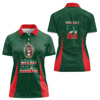 Custom Mexico Football Dream 2026 Women Polo Shirt Aztec Take Me To America