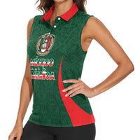 Custom Mexico Football Dream 2026 Women Sleeveless Polo Shirt Aztec Take Me To America