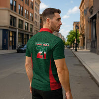 Custom Mexico Football Dream 2026 Zipper Polo Shirt Aztec Take Me To America