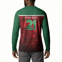 Custom Morocco Football Dream 2026 Button Sweatshirt Atlas Lions Journey To America